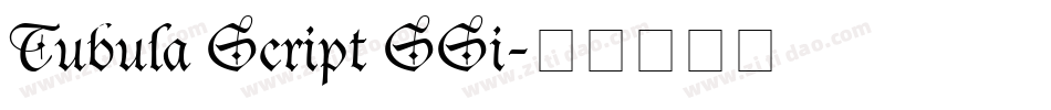 Tubula Script SSi字体转换